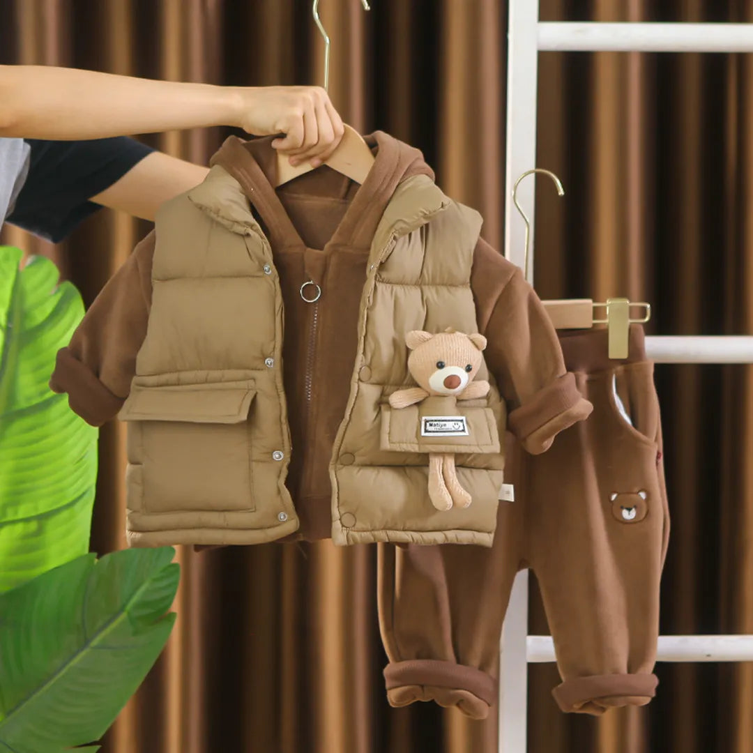 Conjunto de niño con chaleco (1–5 años)